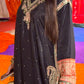 Amna Khurram Silk Embroidered Kaftan Stitched 3 Piece Suit