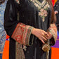 Amna Khurram Silk Embroidered Kaftan Stitched 3 Piece Suit