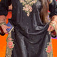Amna Khurram Silk Embroidered Kaftan Stitched 3 Piece Suit
