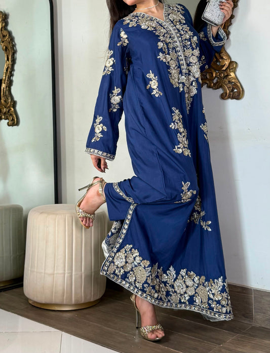 Amna Khurram Pure Viscose Heavy Embroidered Stitched 3 Piece Suit