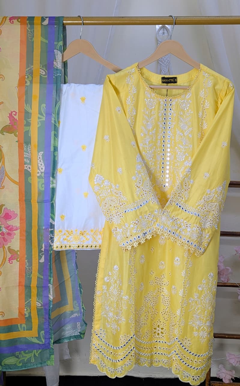 Hayat Embroidered Lawn Stitched 3 Piece Suit (12)