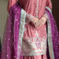Amna khurram Viscose Co’Ord Embroidered Shirt & Balloon Pant Set (04)