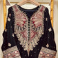 Amna Khurram Premium Raw Silk Kaftan Stitched 2 Piece Suit