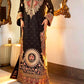 Amna Khurram Premium Raw Silk Kaftan Stitched 2 Piece Suit
