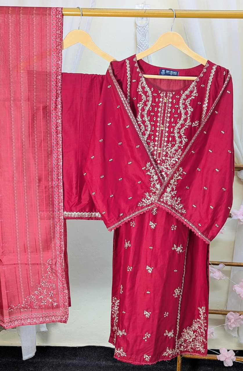 Hayat Embroidered Lawn Stitched 3 Piece Suit (03)