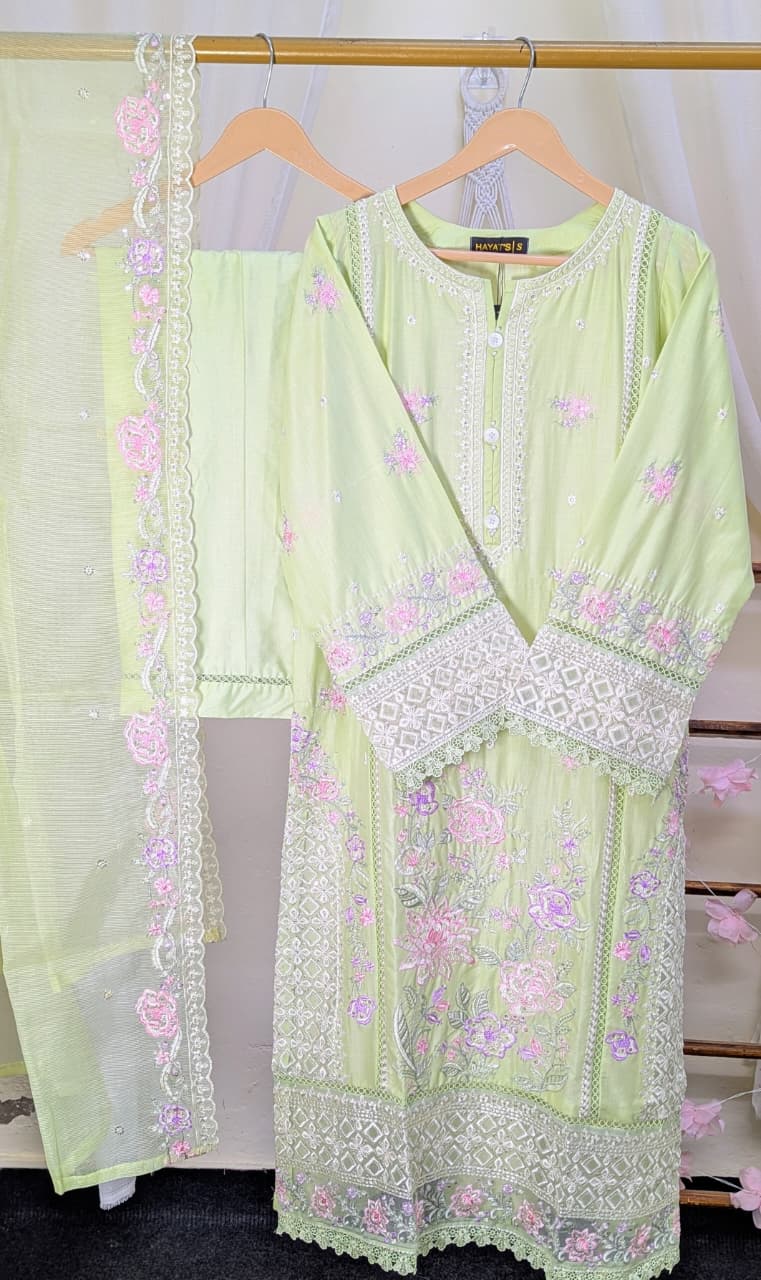 Hayat Embroidered Lawn Stitched 3 Piece Suit (06)
