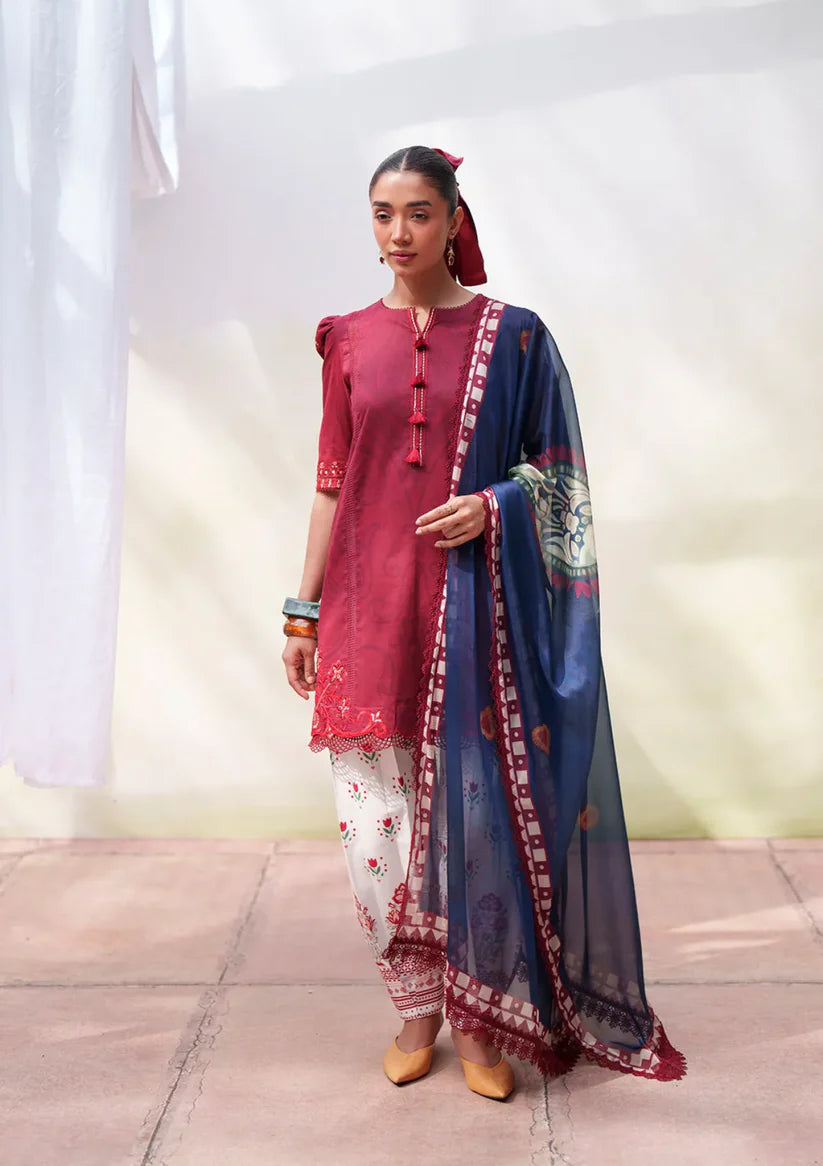 Laanem by Saira Rizwan stitched Embroidered Lawn 3 Piece Suit (ELOWEN-B)