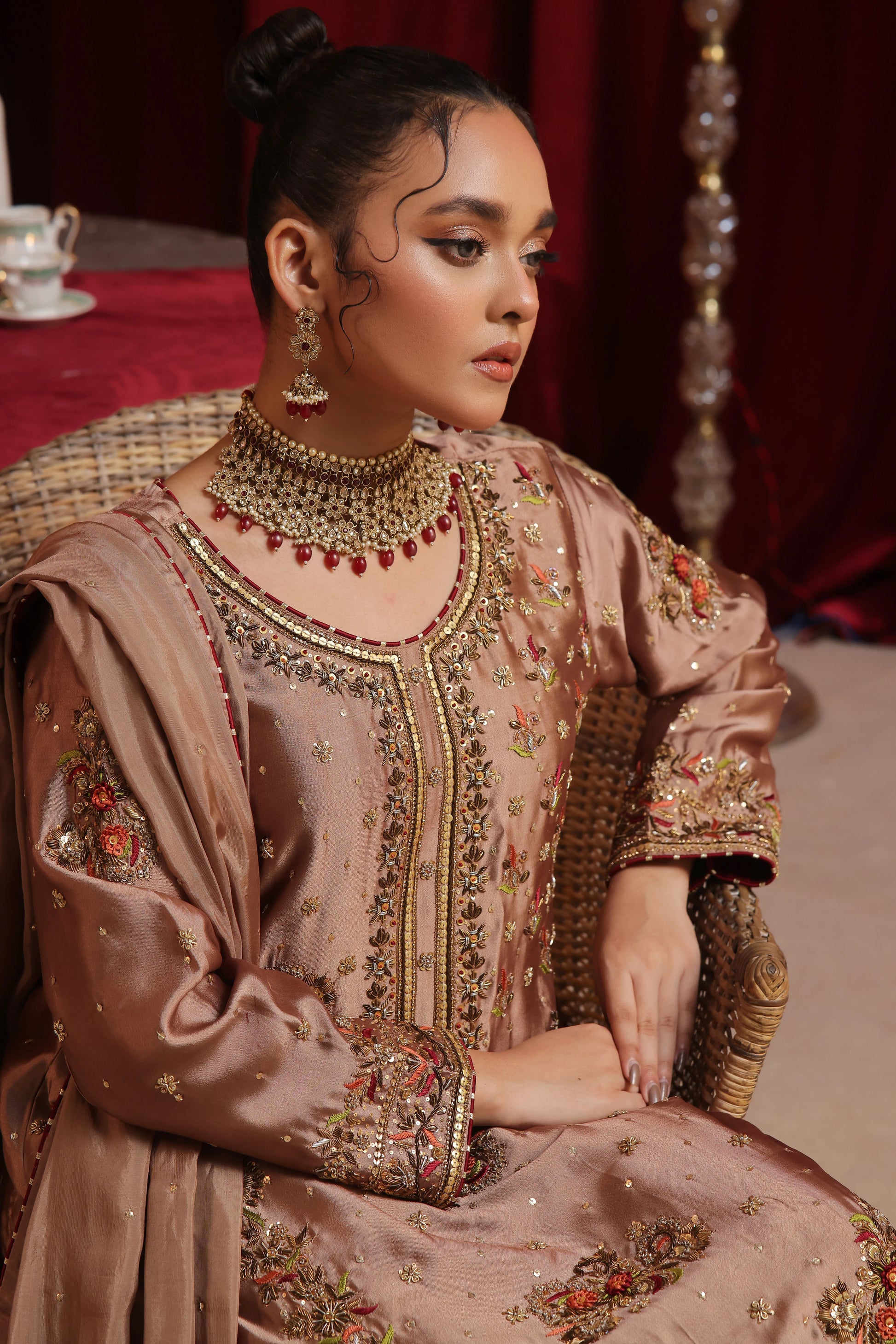 Amna Khurram Shabana Semi Bridal Wear