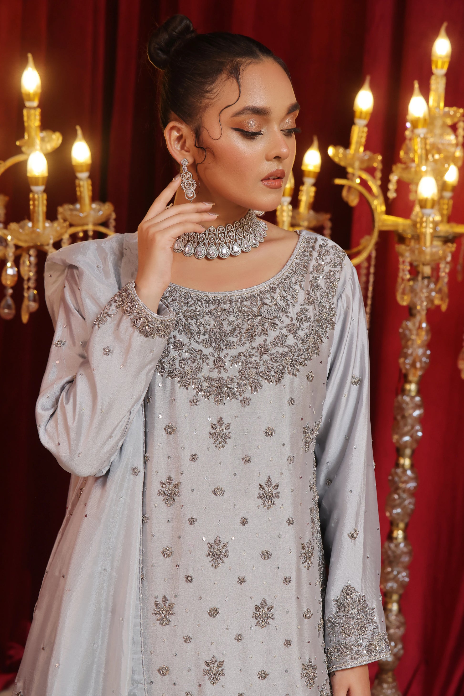 Amna Khurram Mehrunissa Semi Bridal Wear