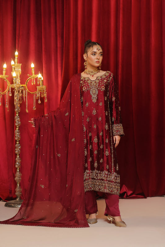 Amna Khurram Jahan Ara Semi Bridal Wear