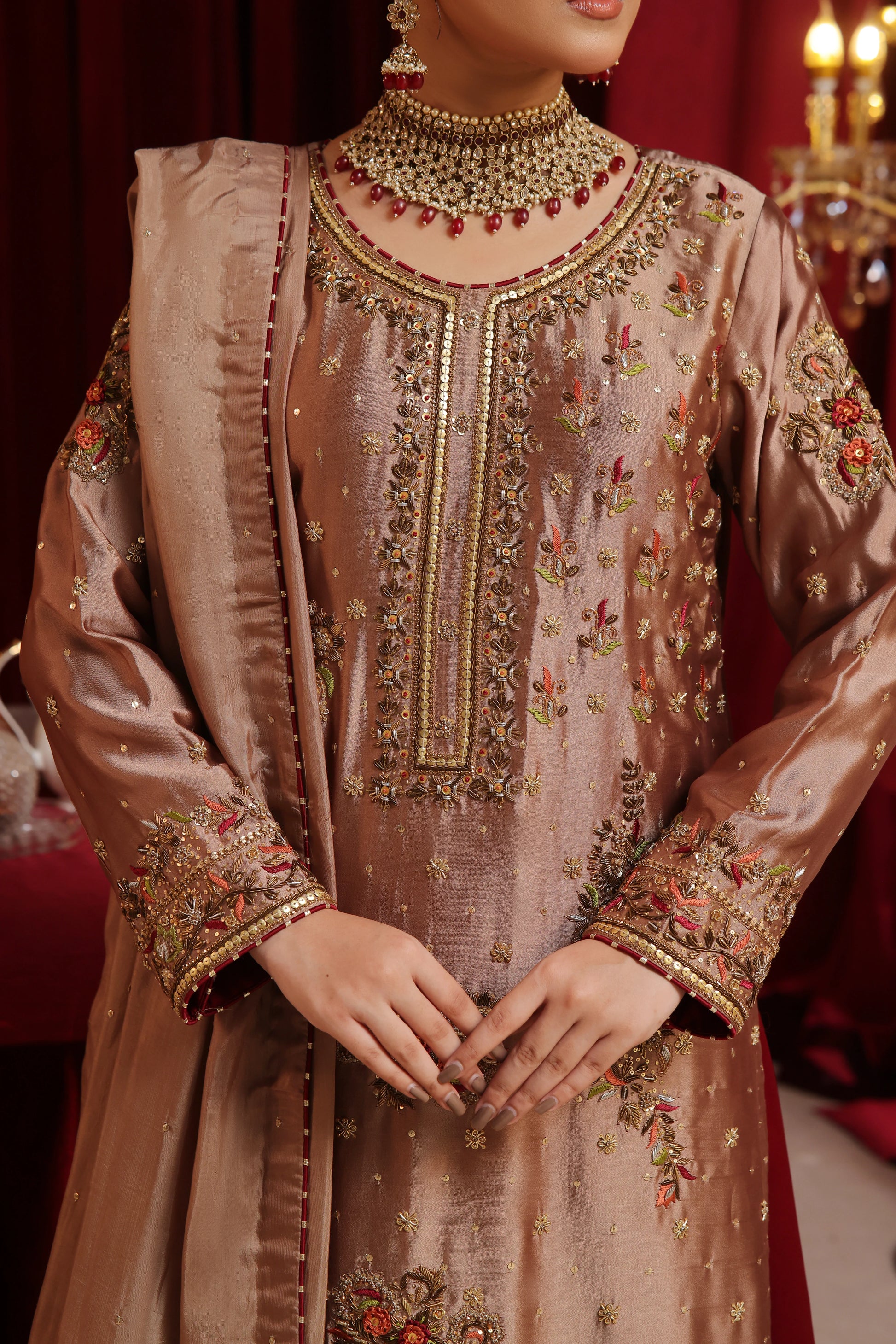 Amna Khurram Shabana Semi Bridal Wear