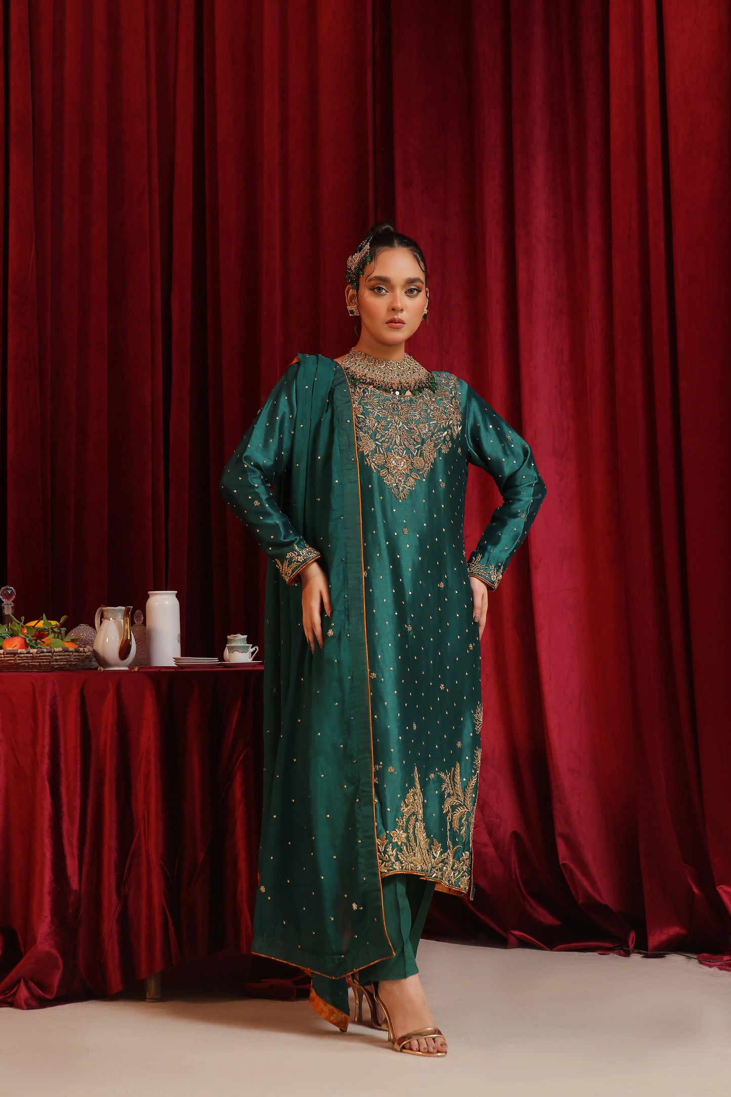 Amna Khurram Dil Kash Semi Bridal Wear