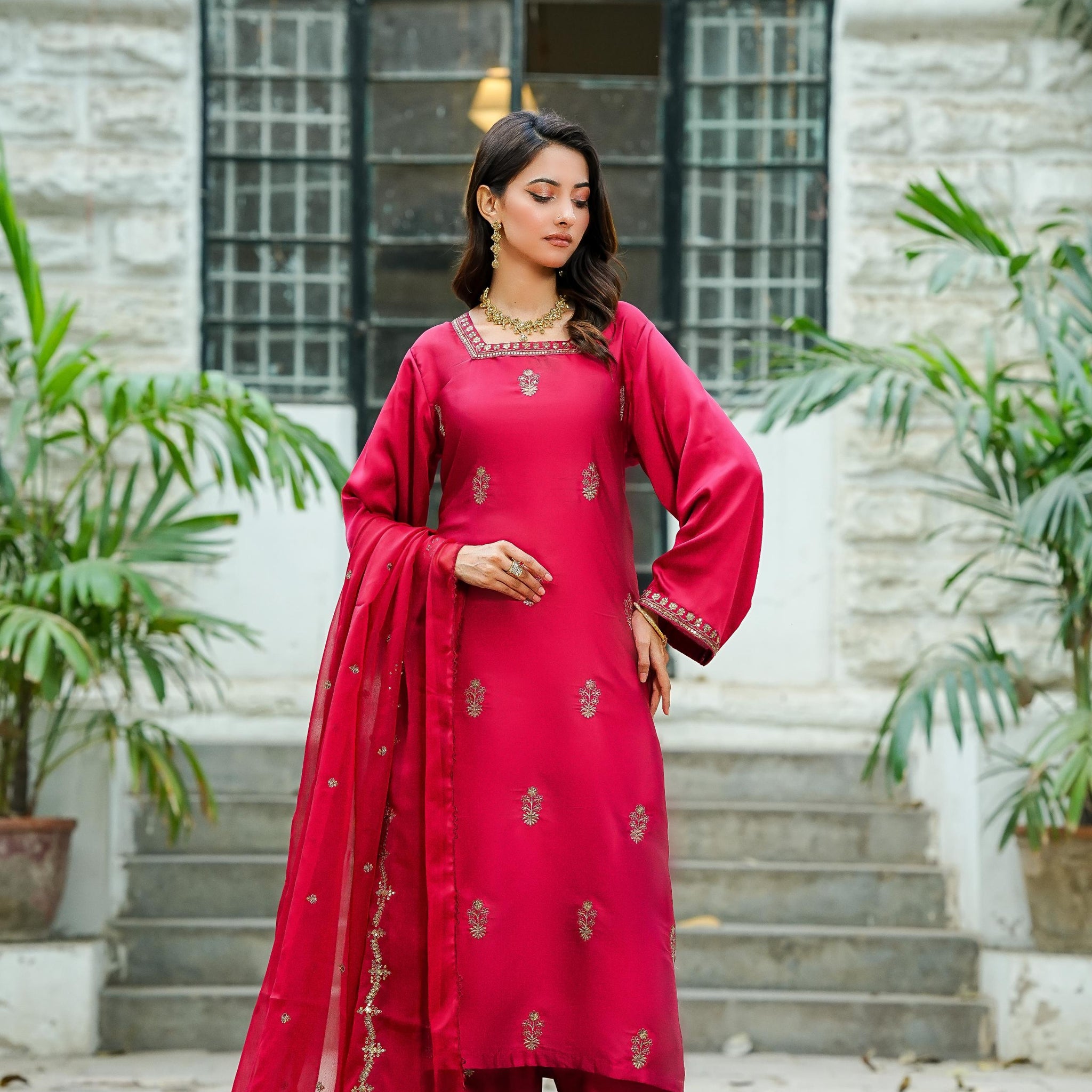 Amna Khurram D-11 Ready to wear Silk Collection