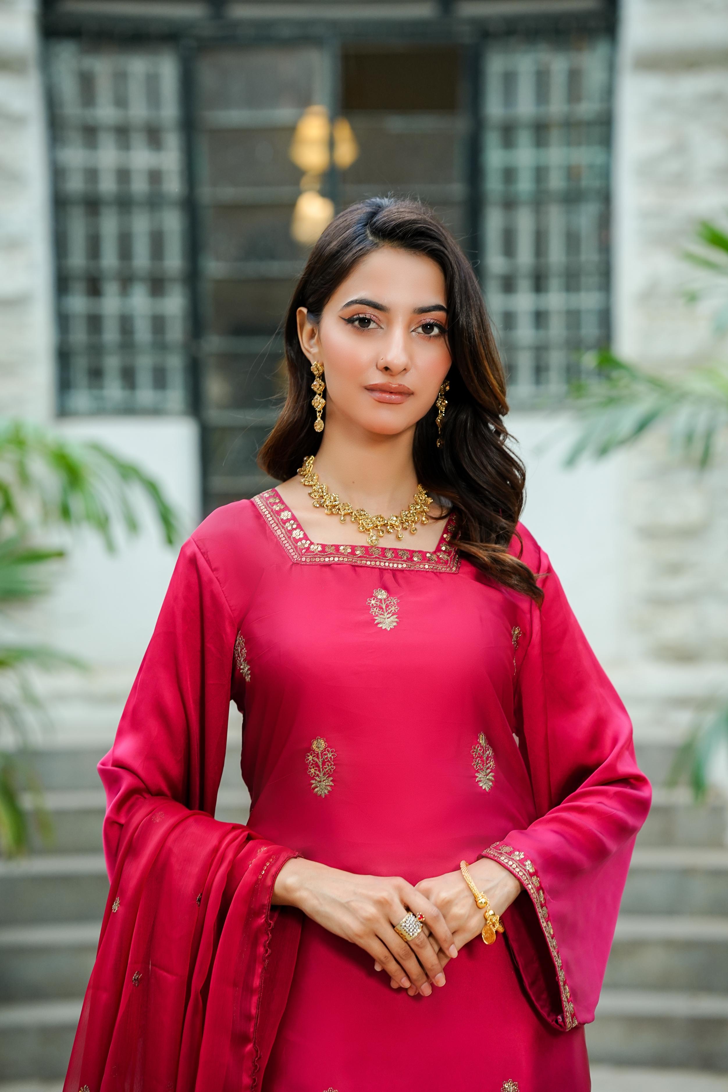 Amna Khurram D-11 Ready to wear Silk Collection