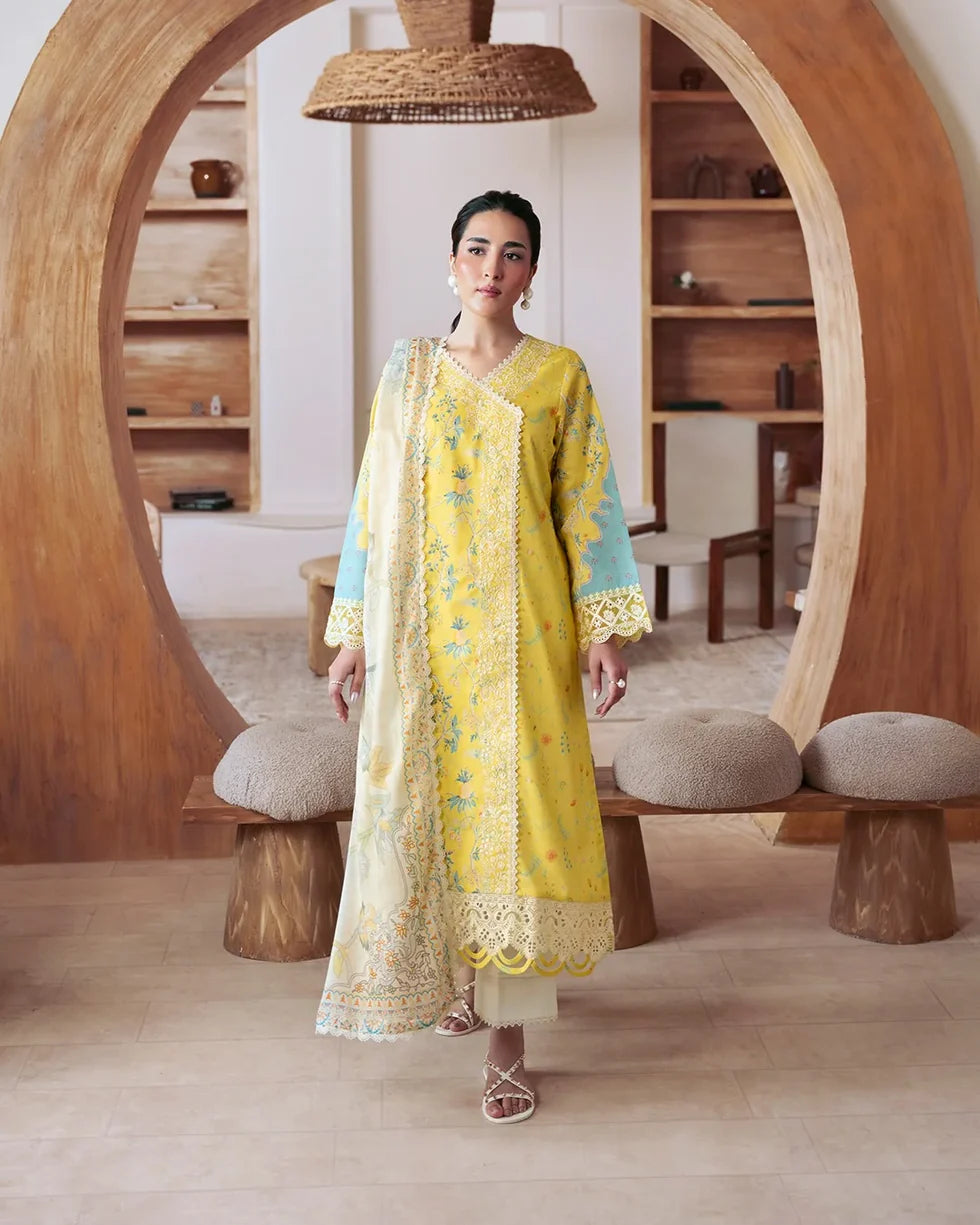 Aylin – Embroidered Dobby Lawn 3-Piece Suit (unstitch)