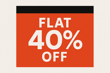 Flat 40%off write only 