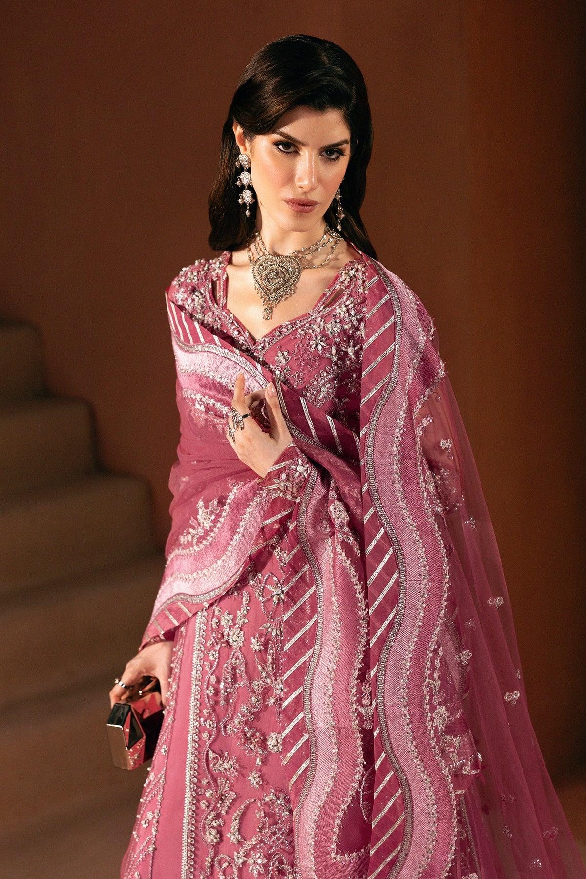 Qalamkar Elirah Inlays – 3 Piece Unstitched Embroidered Suit (Marielle)