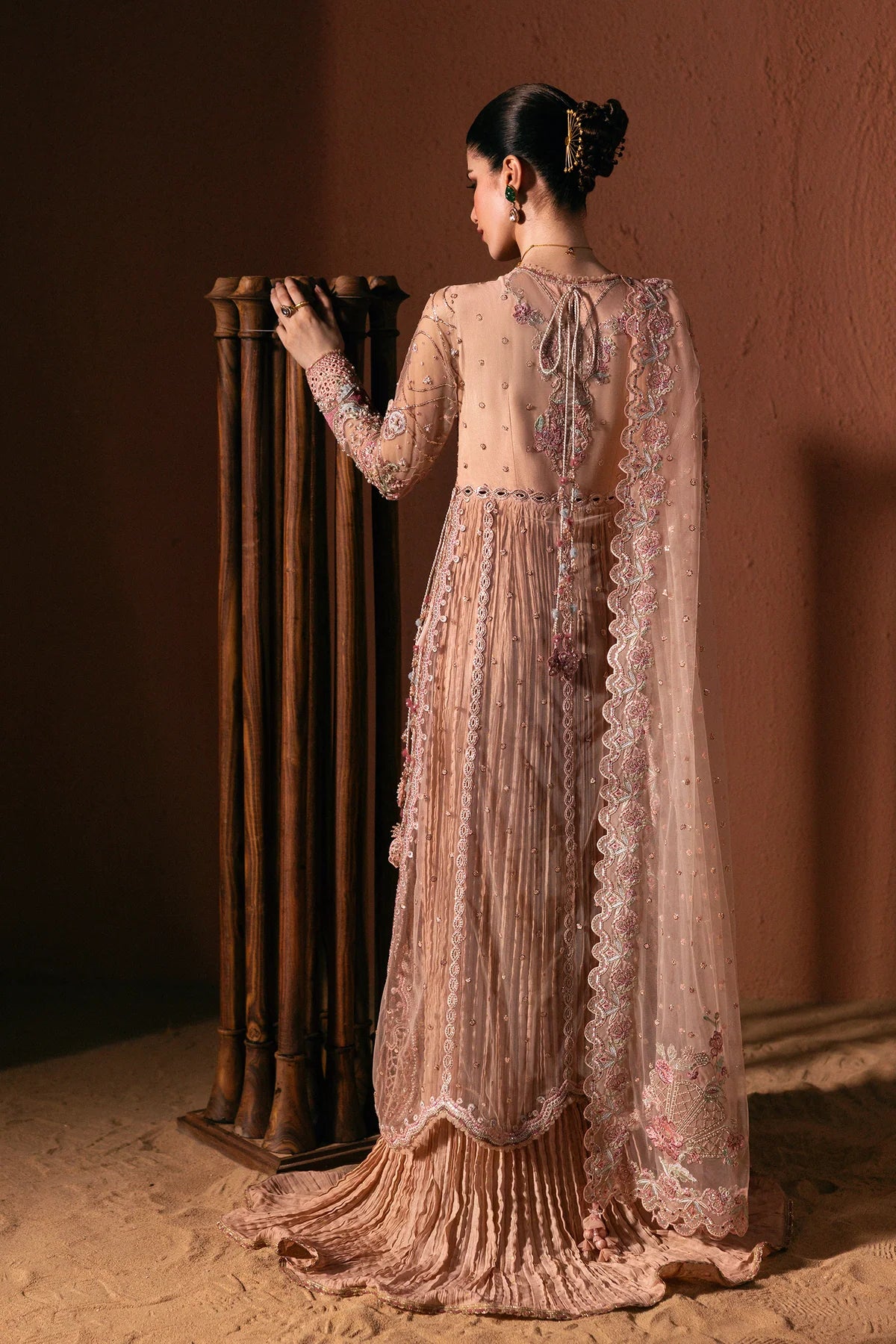 Qalamkar Elirah Inlays – 3 Piece Unstitched Embroidered Suit (Zelie)