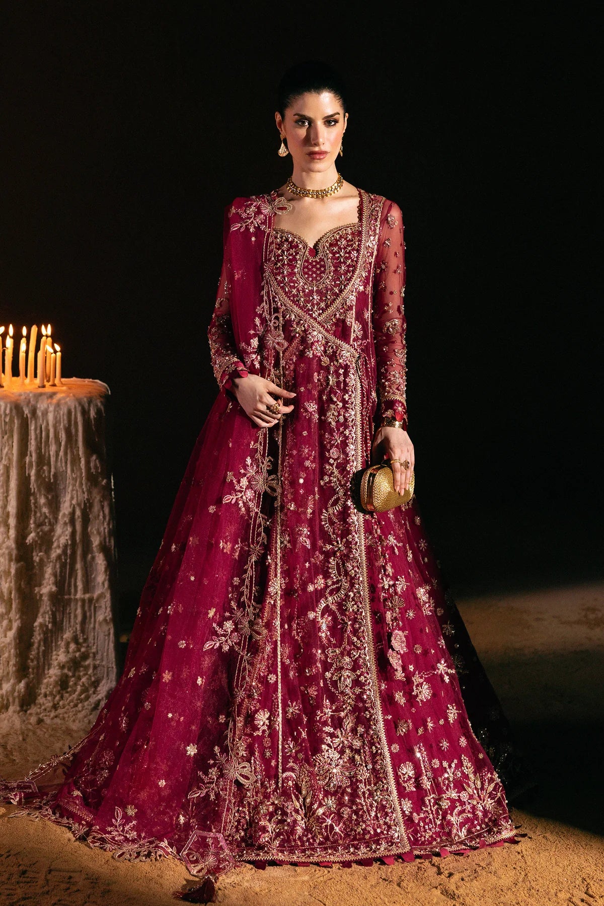 Qalamkar Elirah Inlays – 3 Piece Unstitched Embroidered Suit (Cleo)