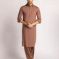 Rust Brown Cotton Casual Semi-Formal Stitched Kameez Shalwar – Regular Fit