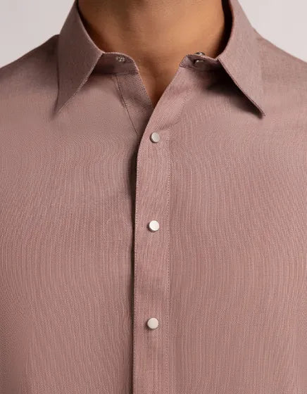 Dark Maroon Casual Semi-Formal Stitched Kameez Shalwar – Regular Fit
