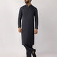 Charcoal Blended Semi-Formal Stitched Kameez Shalwar – Regular Fit