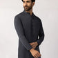 Charcoal Blended Semi-Formal Stitched Kameez Shalwar – Regular Fit
