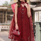 Noor by saadia Asad D1- Mulberry Red Eid Luxe Chikankari' 25