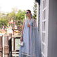 Noor by saadia Asad D2- Cerulean Blue Eid Luxe Chikankari' 25