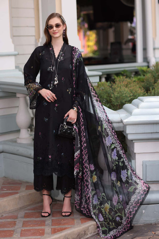 Noor by saadia Asad D5- Black Eid Luxe Chikankari' 25