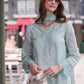 Noor by saadia Asad D6- Aqua Marine Eid Luxe Chikankari' 25