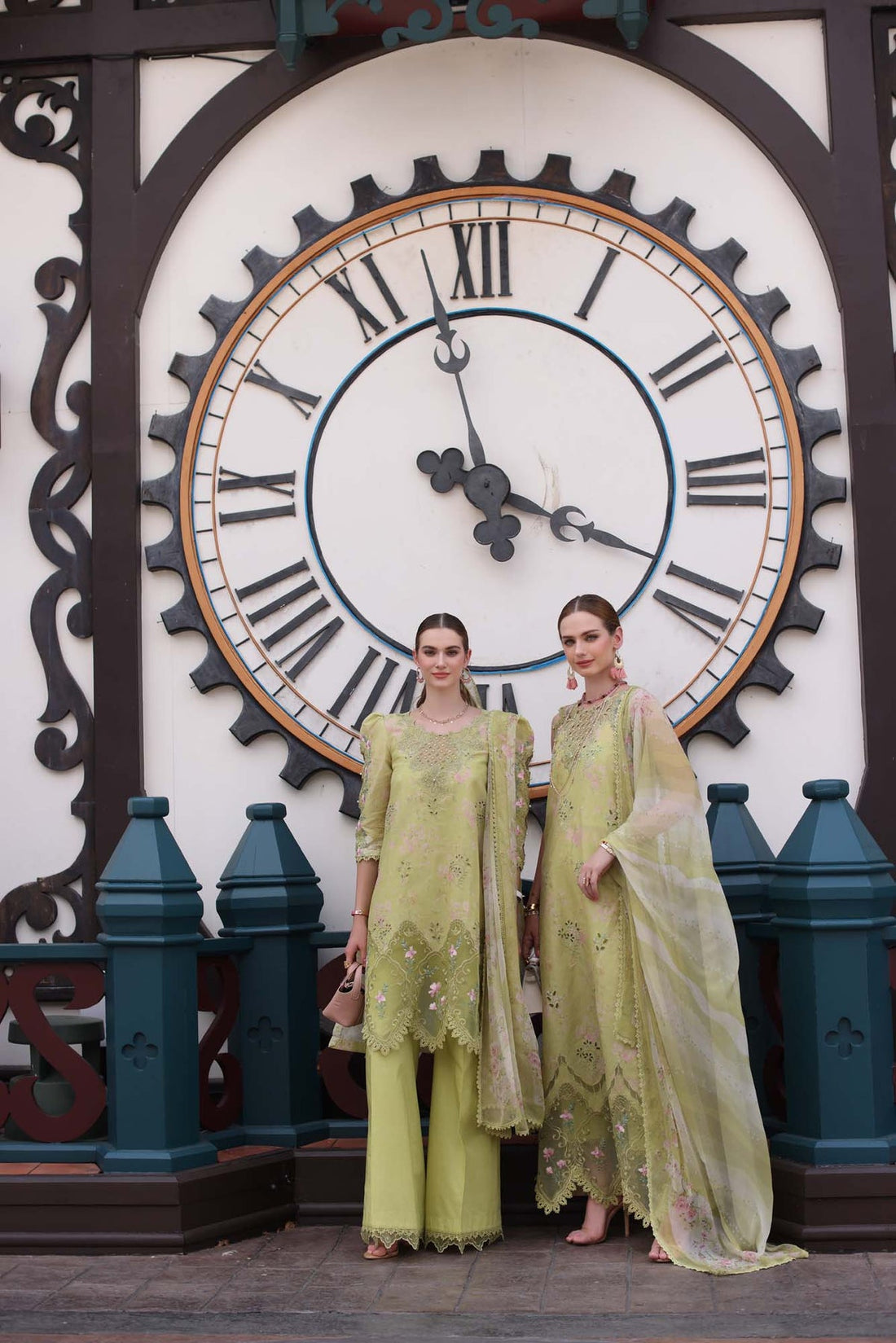Noor by saadia Asad D8- Lime Green Eid Luxe Chikankari' 25