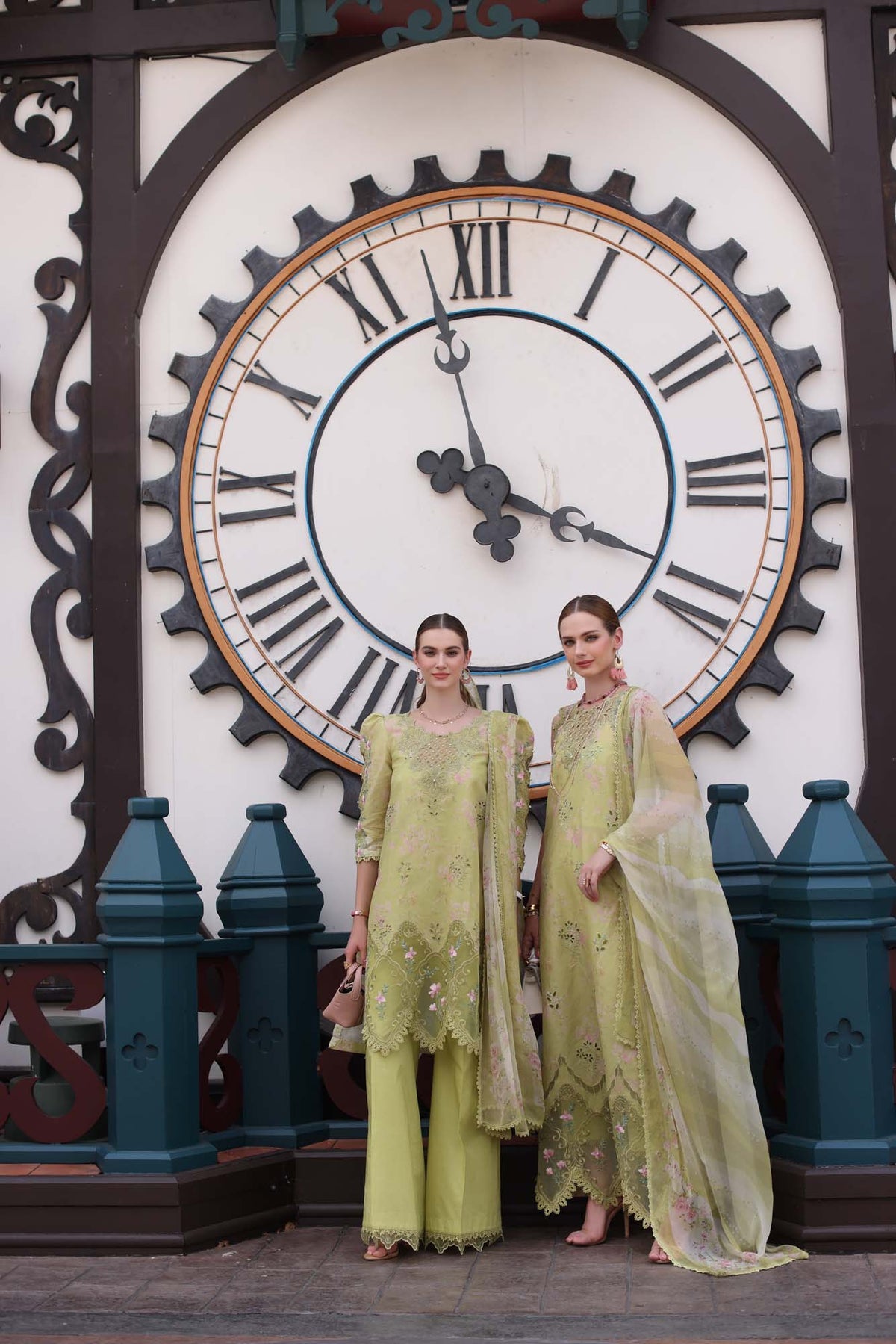 Noor by saadia Asad D8- Lime Green Eid Luxe Chikankari' 25