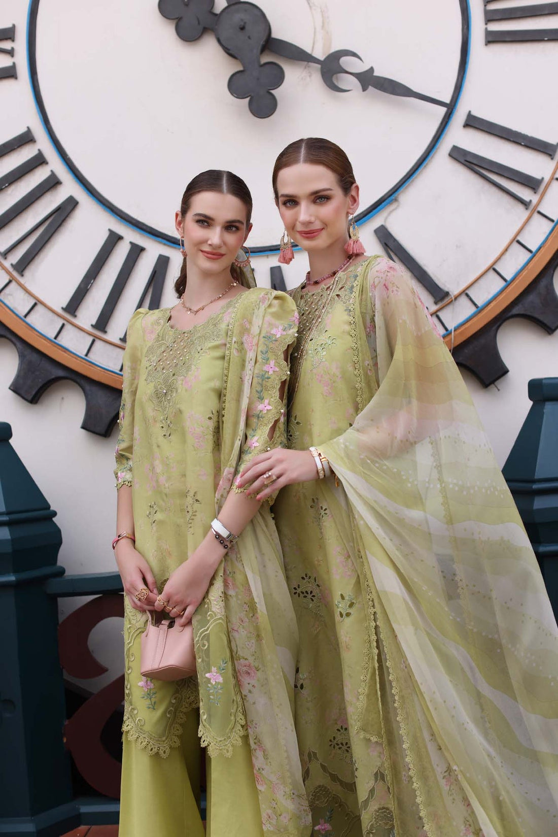 Noor by saadia Asad D8- Lime Green Eid Luxe Chikankari' 25