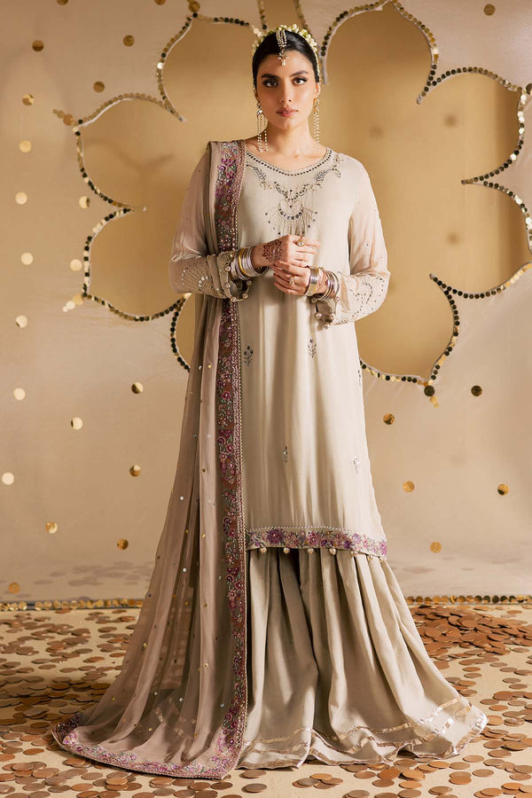 Nureh Mk-17 Mukeshkari Unstitched Chiffon 25'