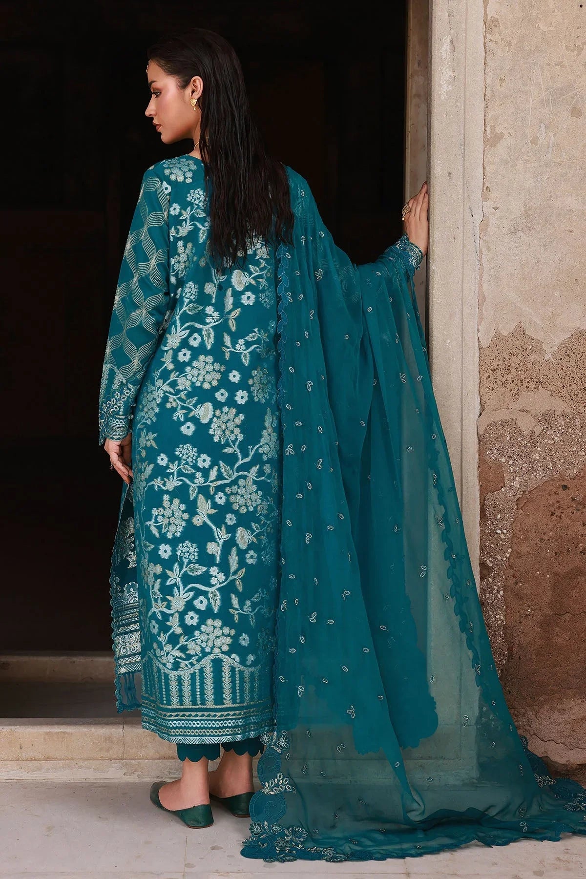 Nureh NJ-101 Maya Jacquard Unstitched 25'