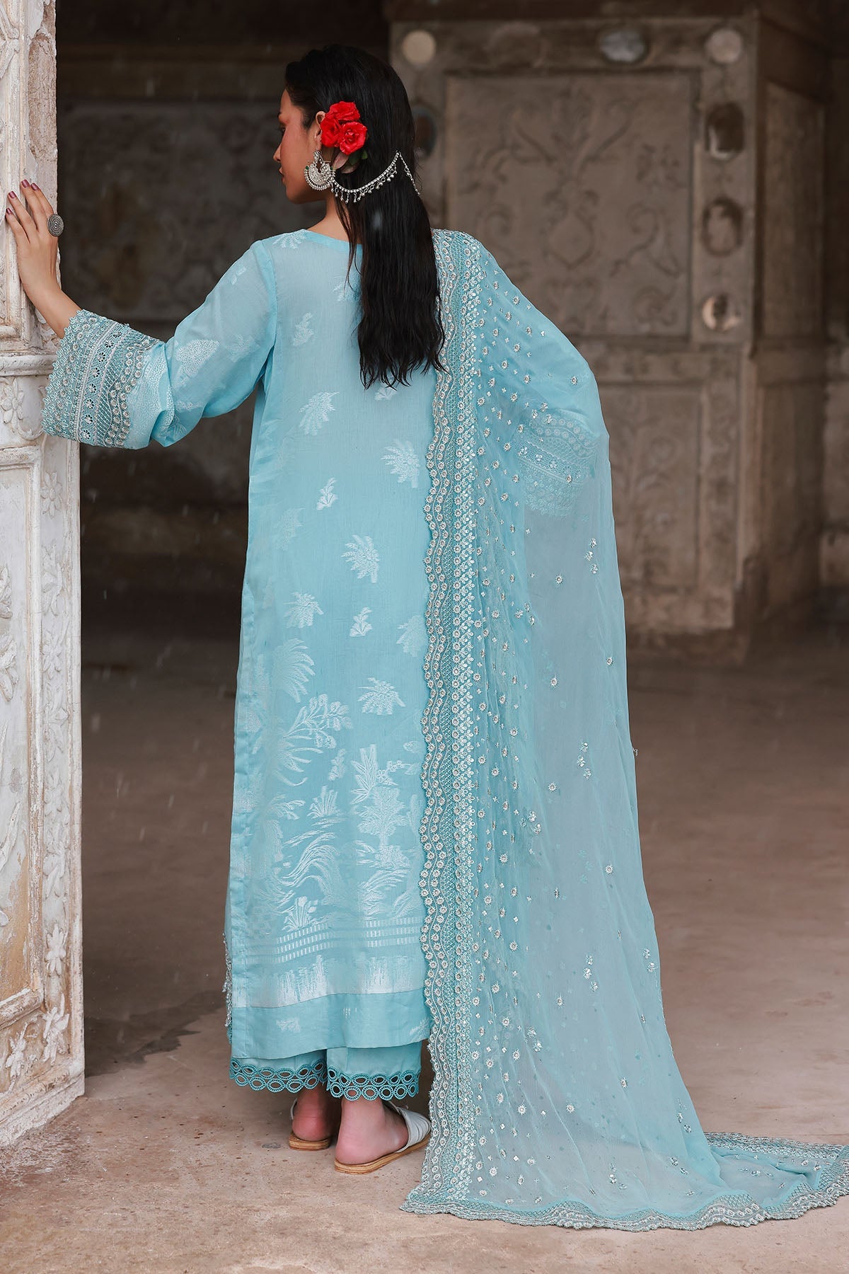 Nureh NJ-102 Maya Jacquard Unstitched 25'