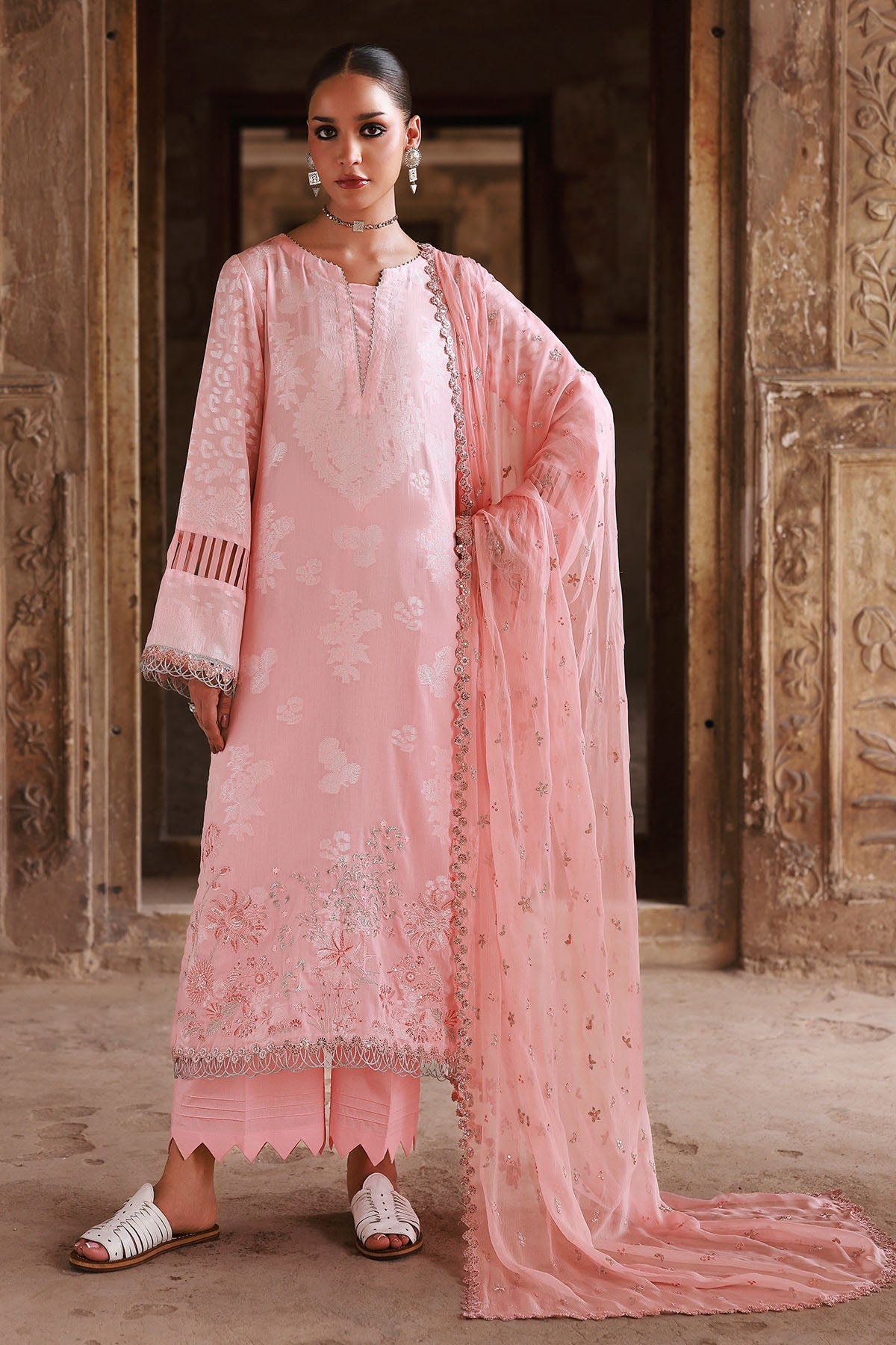Nureh NJ-103 Maya Jacquard Unstitched 25'