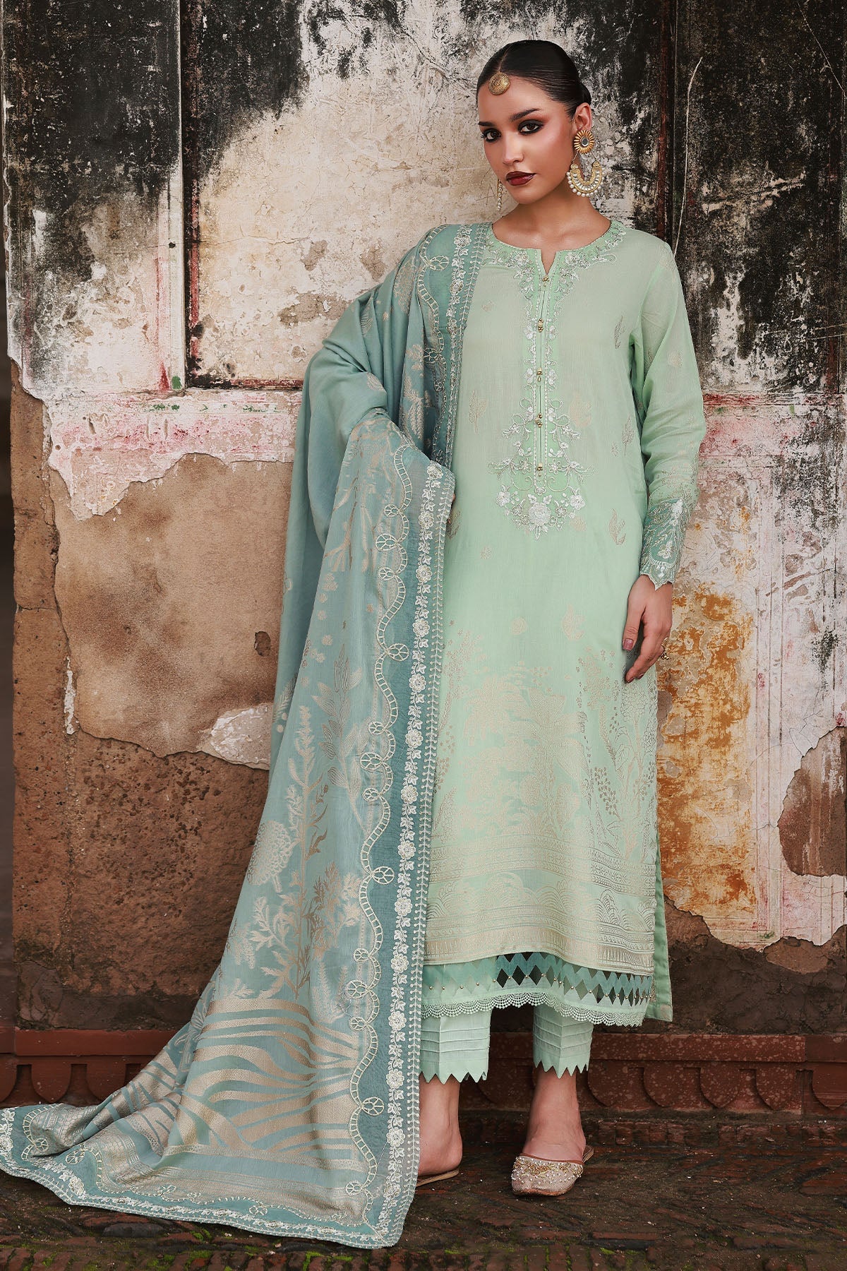 Nureh NJ-104 Maya Jacquard Unstitched 25'