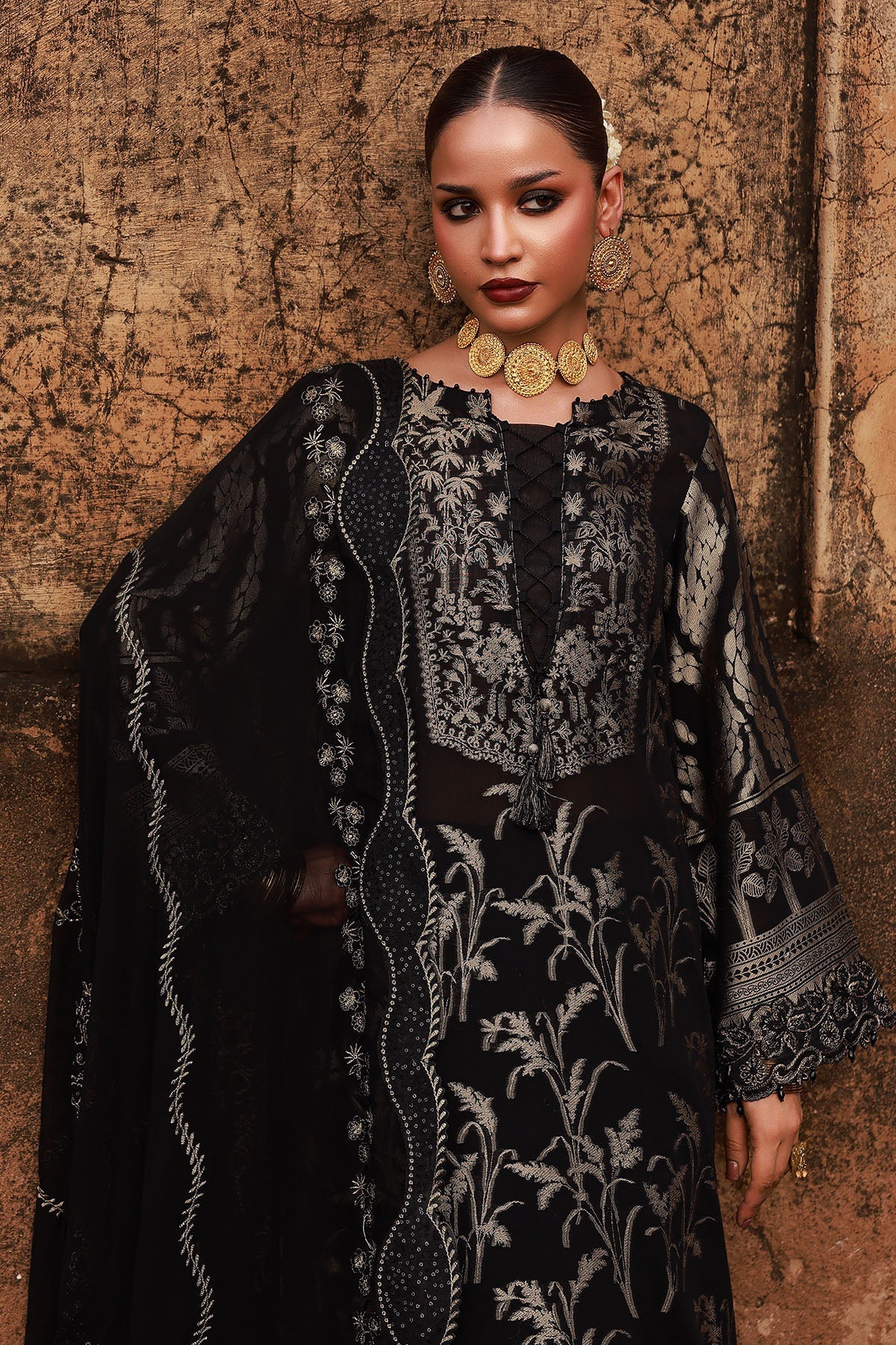 Nureh NJ-106 Maya Jacquard Unstitched 25'