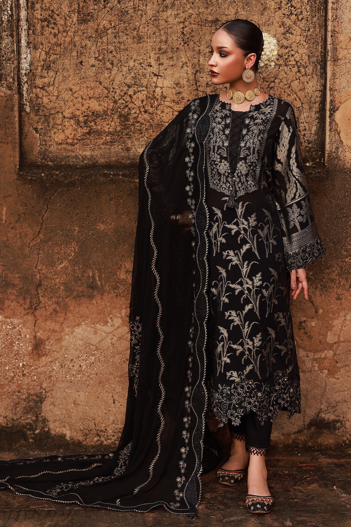Nureh NJ-106 Maya Jacquard Unstitched 25'