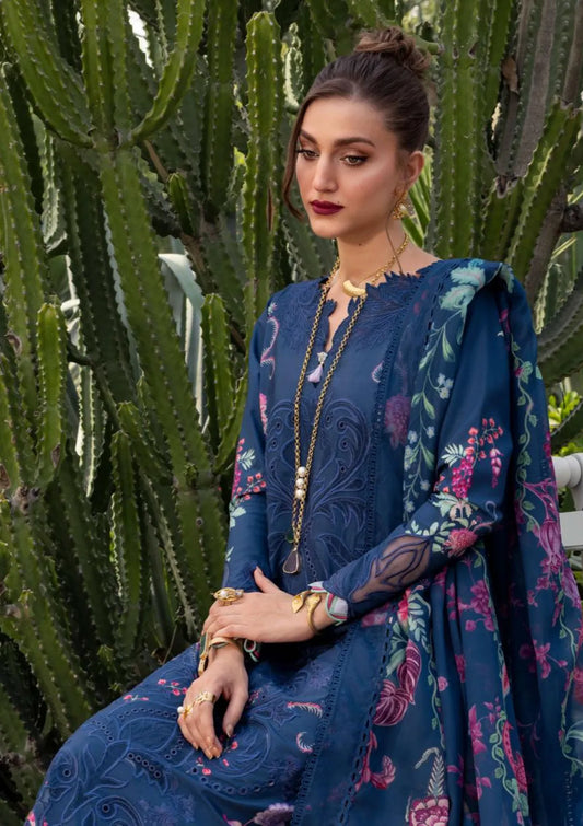 Saira Shakira by Bloom Unstitched Suite Lawn 26 (ZELIE 4-A)