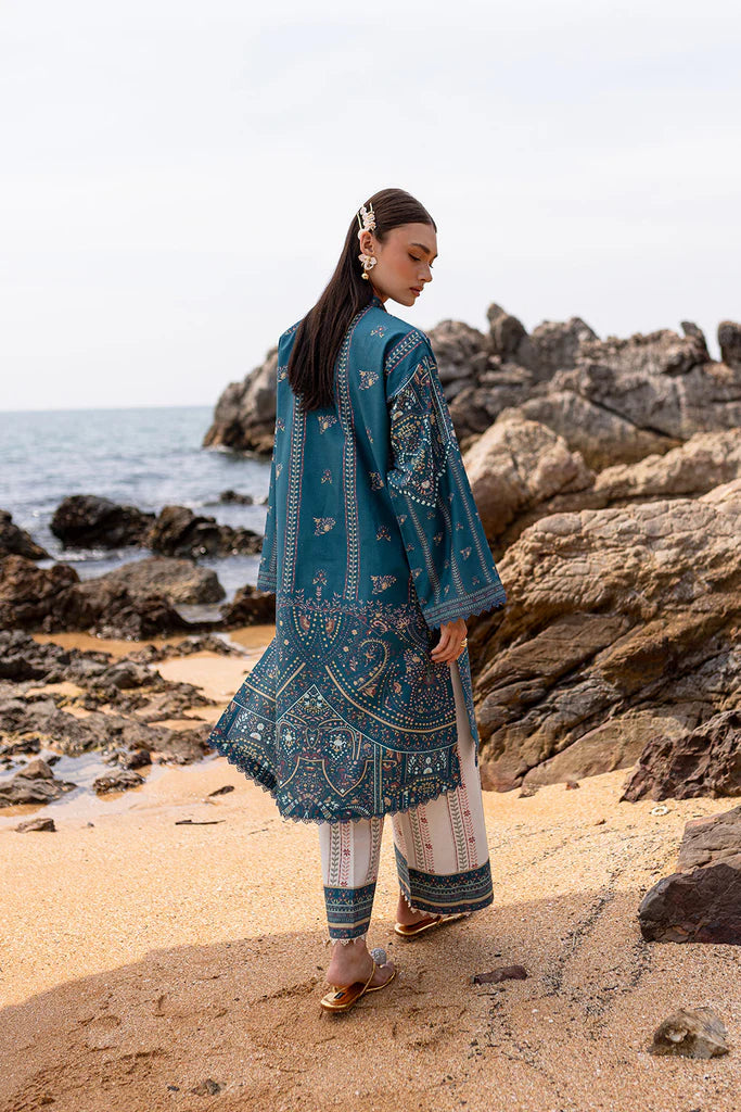 Aabyan Coat Set Signature Prints Ready To Wear Cotton 2 Piece Suit ORIEL(AX-03)