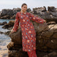 Aabyan Coat Set Signature Prints Ready To Wear Cotton 2 Piece Suit SORIN (AX-05)