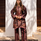Aabyan Coat Set Signature Prints Ready To Wear Cotton 2 Piece Suit ARELIA (AX-01)