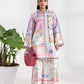 Aabyan Coat Set Signature Prints Ready To Wear Cotton 2 Piece Suit NEREL (AX-07)