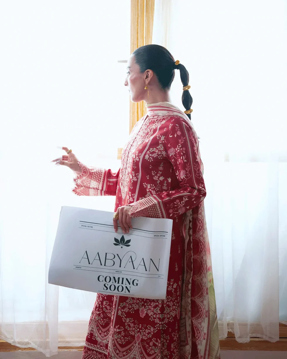 Rivah – Embroidered Dobby Lawn 3-Piece Suit (unstitch )