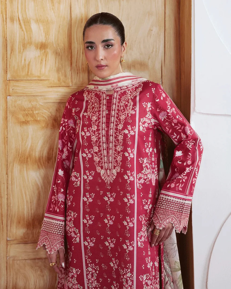 Rivah – Embroidered Dobby Lawn 3-Piece Suit (unstitch )