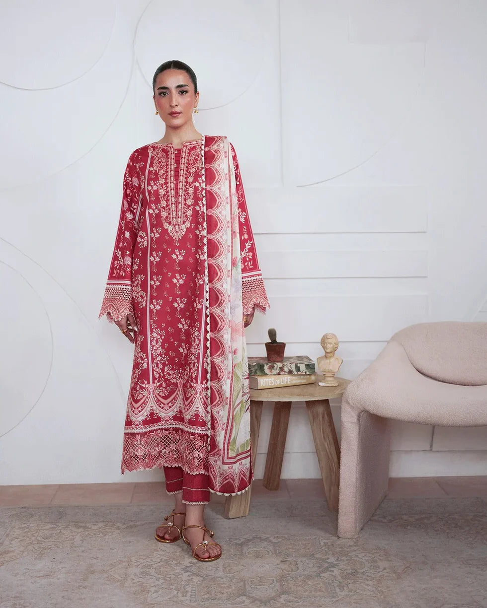 Rivah – Embroidered Dobby Lawn 3-Piece Suit (unstitch )