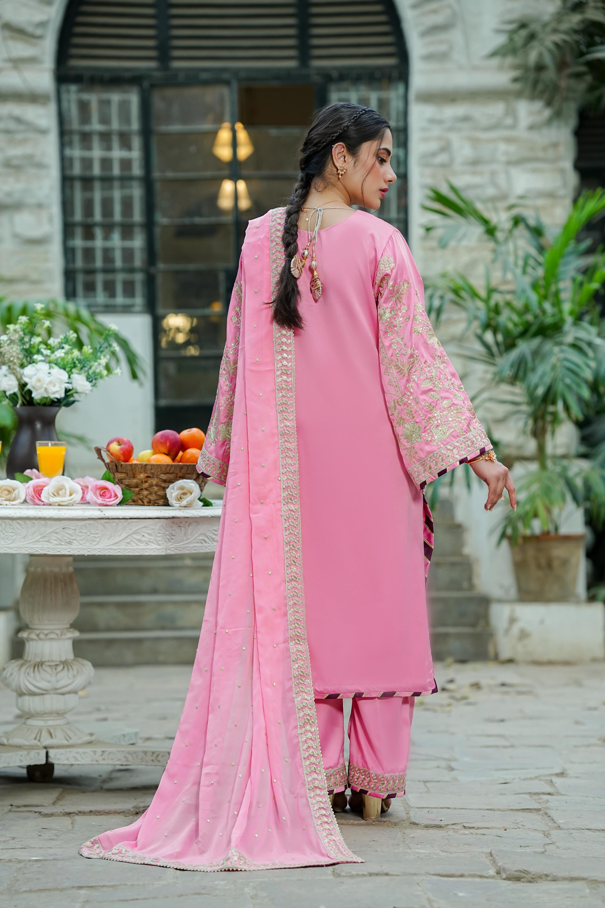 Amna Khurram D-04 Ready to wear Silk Collection